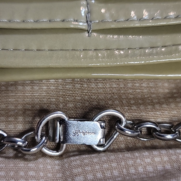 Brighton VTG Juliette Tweed Crossbody/Shoulder Bag With Floral Accent Chain - Picture 9 of 12